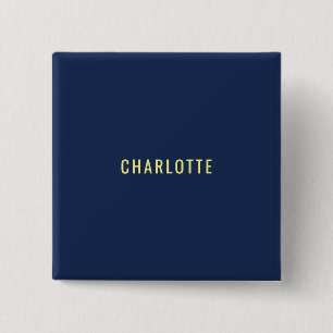Minimalistischer Klassischer Professioneller Blau Button