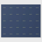 Minimalistischer Klassischer Professioneller Blau  Geschenkpapier (Flach)