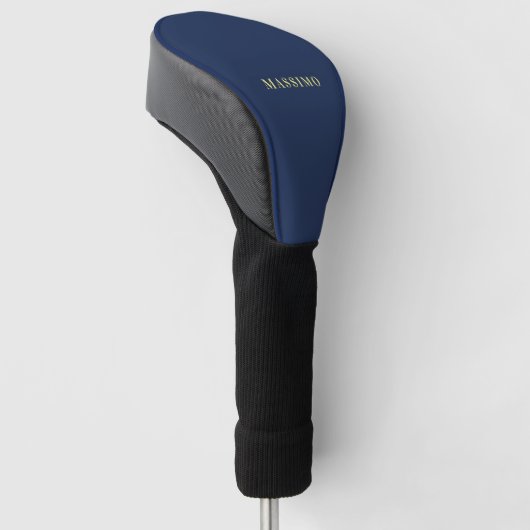 Minimalistischer Klassischer Professioneller Blau Golf Headcover (angewinkelt)