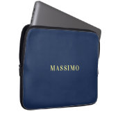 Minimalistischer Klassischer Professioneller Blau  Laptopschutzhülle (Vorne Rechts)
