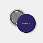 Minimalistischer Klassischer Professioneller Blau Magnet (Vorderseite/Rückseite)