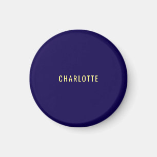 Minimalistischer Klassischer Professioneller Blau Magnet