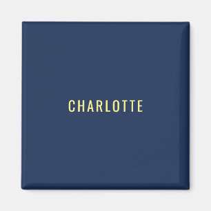 Minimalistischer Klassischer Professioneller Blau  Magnet