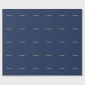 Minimalistischer Klassischer Professioneller Blaue Geschenkpapier (Flach)