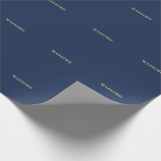 Minimalistischer Klassischer Professioneller Blaue Geschenkpapier (Ecke)