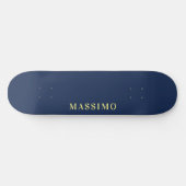 Minimalistischer Klassischer Professioneller Blaue Skateboard (Horizontal)