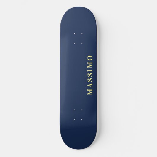 Minimalistischer Klassischer Professioneller Blaue Skateboard (Vorderseite)