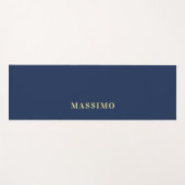 Minimalistischer Klassischer Professioneller Blaue Yogamatte (Vorderseite (Horizontal))