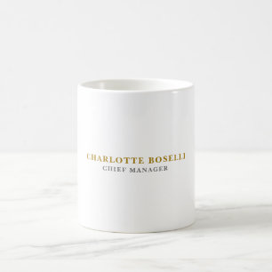 Minimalistischer Klassischer Professioneller Goldf Kaffeetasse