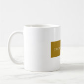 Minimalistischer Klassischer Professioneller Goldf Kaffeetasse (Links)