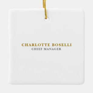 Minimalistischer Klassischer Professioneller Goldf Keramikornament