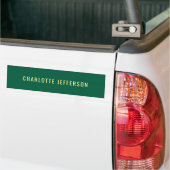 Minimalistischer Klassischer Professioneller Grün Autoaufkleber (Auf Lkw)