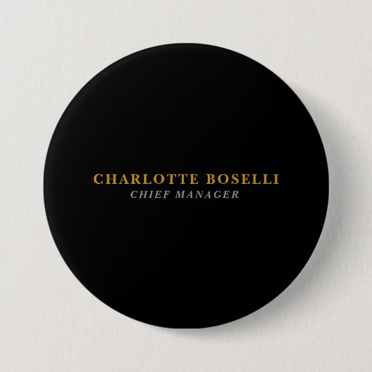 Minimalistischer klassischer professioneller Schwa Button (Vorderseite)