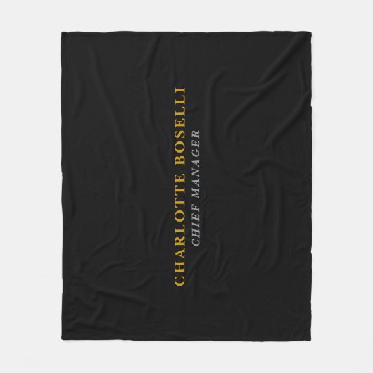 Minimalistischer klassischer professioneller Schwa Fleecedecke (Vorderseite)
