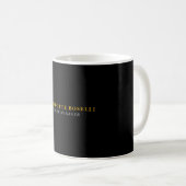 Minimalistischer klassischer professioneller Schwa Kaffeetasse (VorderseiteRechts)
