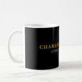 Minimalistischer klassischer professioneller Schwa Kaffeetasse (Links)