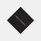 Minimalistischer klassischer professioneller Schwa Serviette (Ecke)