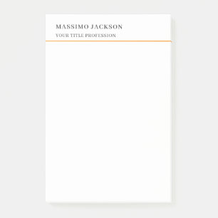 Minimalistischer klassischer, schlichter professio post-it klebezettel