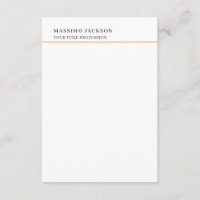 Minimalistischer klassischer schlichter profession