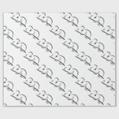 Minimalistischer Koala Geschenkpapier (Flach)