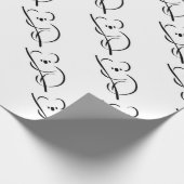 Minimalistischer Koala Geschenkpapier (Ecke)