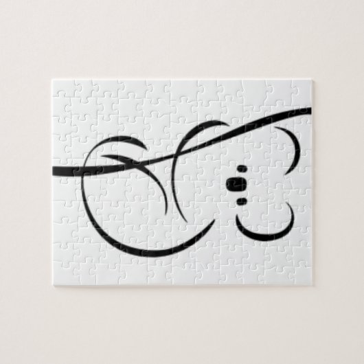 Minimalistischer Koala Puzzle (Horizontal)