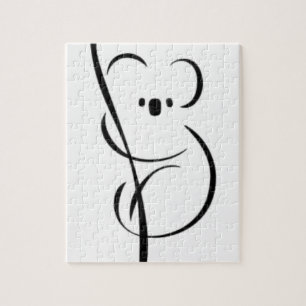 Minimalistischer Koala Puzzle