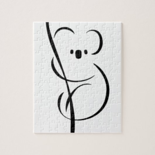 Minimalistischer Koala Puzzle (Vertikal)