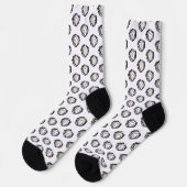 Minimalistischer Kohl – Kühnes Vegetable-Design in Socken (Linkes Detail)
