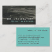 Minimalistischer Kohleabfall Beruflich Visitenkarte (Vorne/Hinten)