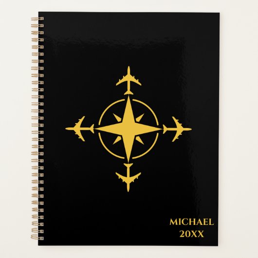 Minimalistischer Kompass Planer (Vorderseite)