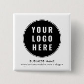 Minimalistischer Konferenzprozess für Ihr Business Button (Vorderseite)