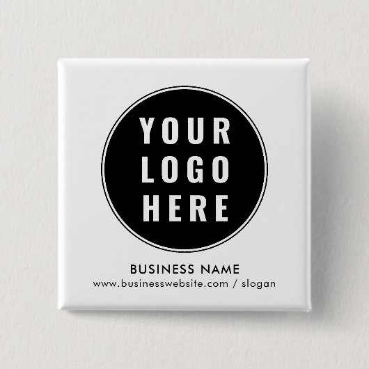 Minimalistischer Konferenzprozess für Ihr Business Button (Vorderseite)