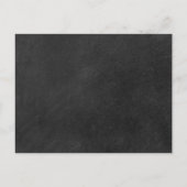 Minimalistischer Kopfbrett Save the Date Definitio Ankündigungspostkarte (Rückseite)