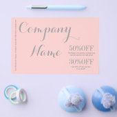 Minimalistischer Kosmetologe der Moderne, rosa Flyer (Einzeln)