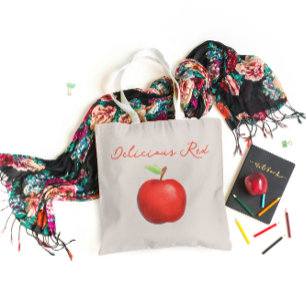 Minimalistischer, köstlicher Red Apple Tasche