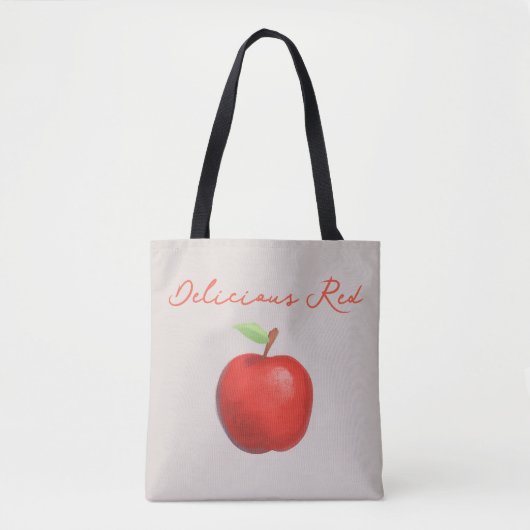 Minimalistischer, köstlicher Red Apple Tasche (Vorderseite)