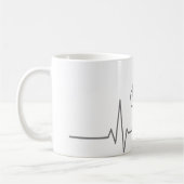 Minimalistischer Krankenpfleger-Linienkunst-Becher Kaffeetasse (Links)