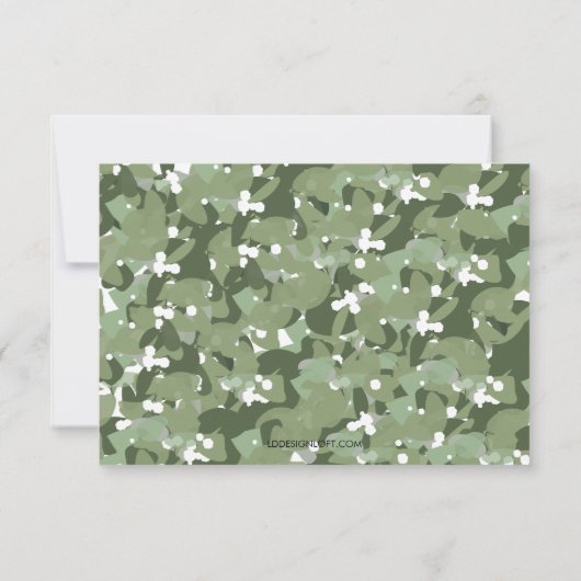 Minimalistischer Kranz | Joy | Weihnachts-Foto Karte (Rückseite)