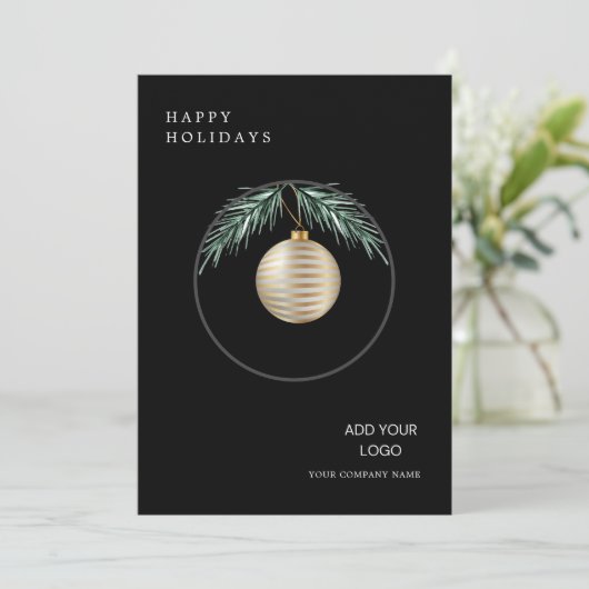 Minimalistischer Kranz Moderne Weihnachten im Unte (Stehend Vorderseite)