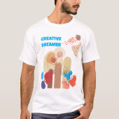 Minimalistischer kreativer Träumer Article555 T-Shirt (Vorderseite)