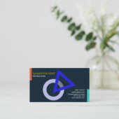 Minimalistischer kreativer visitenkarte (Stehend Vorderseite)