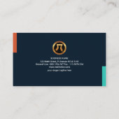 Minimalistischer kreativer visitenkarte (Rückseite)