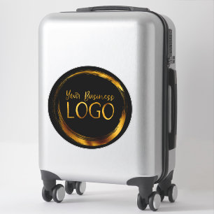 Minimalistischer Kreis für das Schwarze Unternehme Aufkleber