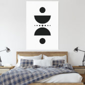 Minimalistischer Kreis Leinwanddruck (Insitu (Schlafzimmer))