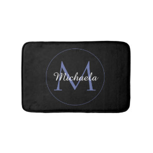 Minimalistischer Kreis moderner Monogramm-Anfangsn Badematte