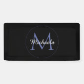 Minimalistischer Kreis moderner Monogramm-Anfangsn Banner (Horizontal)