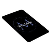 Minimalistischer Kreis moderner Monogramm-Anfangsn Magnet (Rechte Seite)