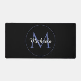 Minimalistischer Kreis moderner Monogramm-Anfangsn Schreibtischunterlage