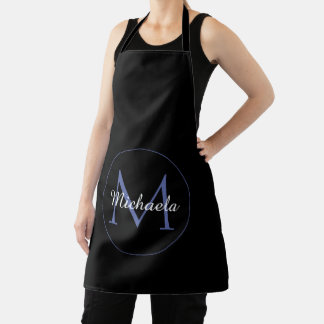Minimalistischer Kreis moderner Monogramm-Anfangsn Schürze